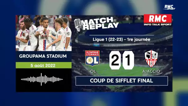 Ligue 1 : L’OL vainqueur d’Ajaccio en ouverture du championnat… Le goal replay du match