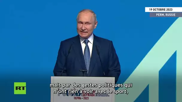 🇷🇺 Restrictions sur les athlètes russes : Poutine accuse le CIO de « discrimination ethnique »