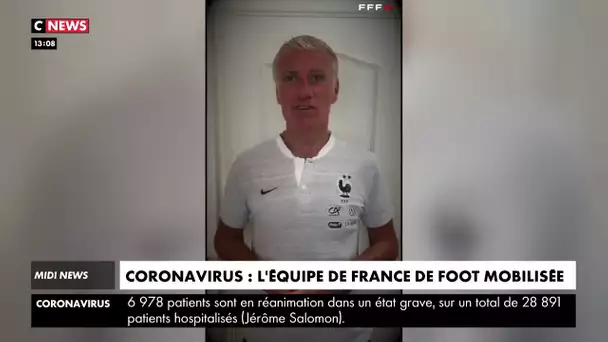 Coronavirus: l'équipe de France apporte son soutien au personnel soignant