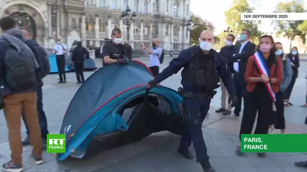 La mairie de Paris ouvre ses portes à 200 migrants après le démantèlement d'un camp