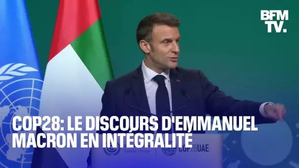 COP 28 à Dubai: le discours d'Emmanuel Macron en intégralité