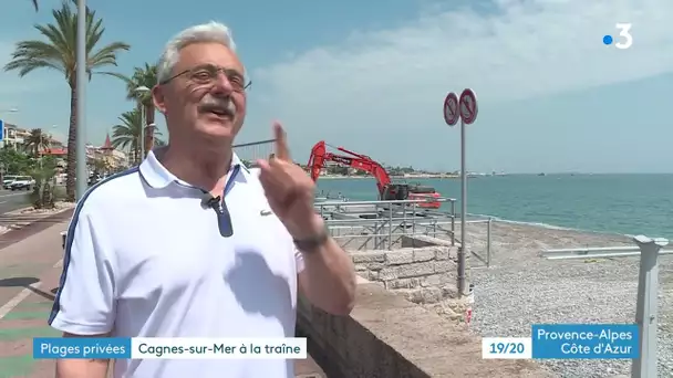 A Cagnes-sur-Mer, les plages privées encore en chantier malgré l’arrivée des touristes