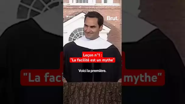 Roger Federer face à des étudiants, leçon n°1 : "La facilité est un mythe"
