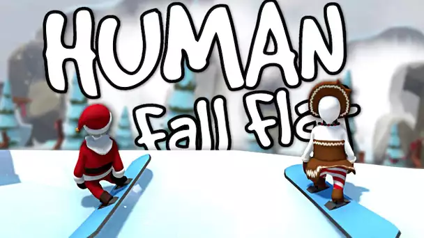 ON FAIT DU SKI SUR HUMAN FALL FLAT ! (MISE A JOUR NOEL)