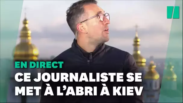 Ce journaliste de la BBC se met à l’abri en plein direct à Kiev