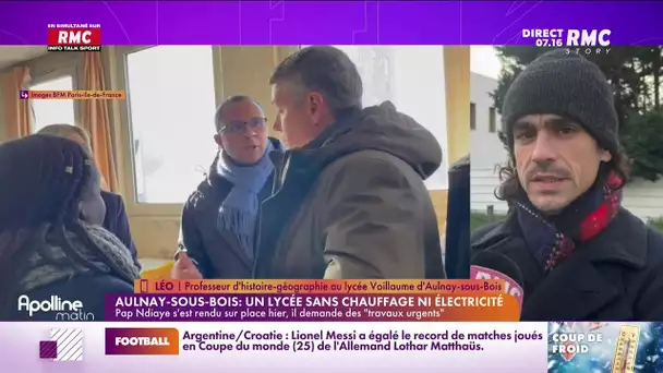Léo, professeur au lycée d'Aulnay-sous-Bois : "La région nous dit qu'elle n'était pas au courant "