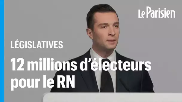 Législatives : Bardella salue «  un verdict sans appel » avec 33,5 % pour le RN