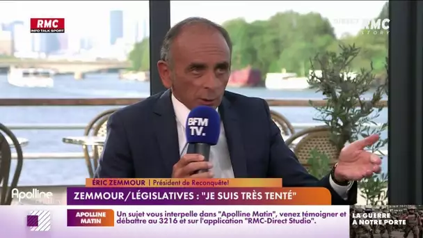 Éric Zemmour "très tenté" par une participation aux élections législatives