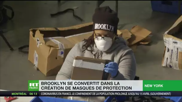 Coronavirus : à Brooklyn, une entreprise se convertit à la production de masques de protection