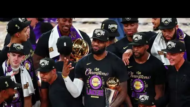 NBA : les Los Angeles Lakers de LeBron James champions, la mémoire de Kobe Bryant honorée
