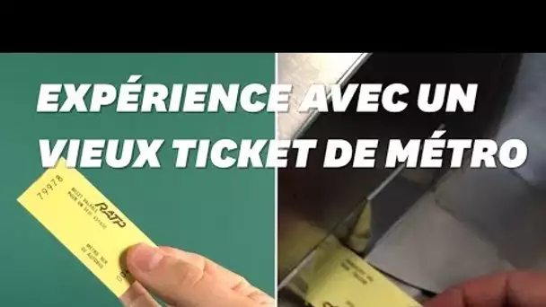 Ce ticket de métro qui a 35 ans marche-t-il encore?