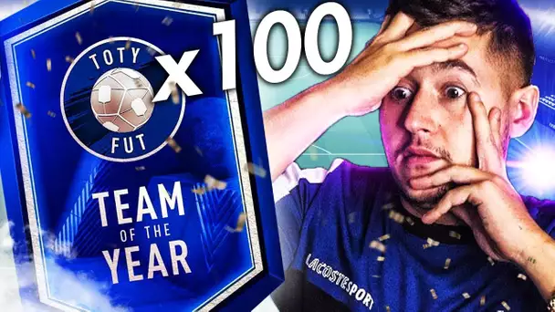 FUT 19 - 100 PACKS POUR AVOIR UN ATTAQUANT TOTY !!!