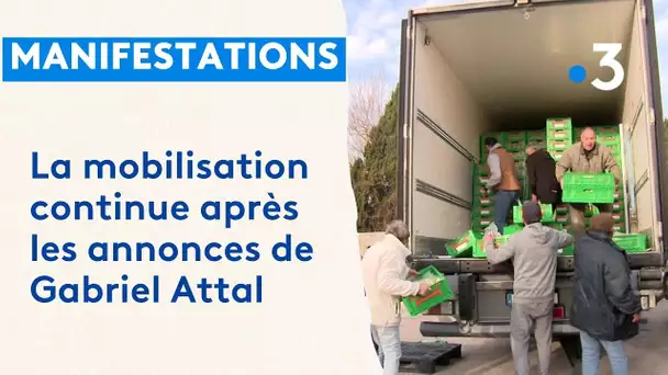 Colère des agriculteurs : la mobilisation ne faiblit pas après les annonces de Gabriel Attal