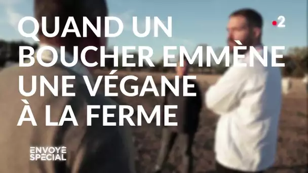 Envoyé spécial. Quand un boucher emmène une végane à la ferme - 7 novembre 2019 (France 2)