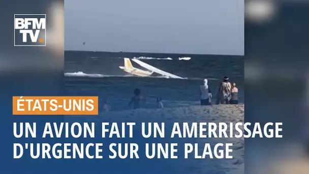 Un avion fait un amerrissage d’urgence sur une plage du Maryland