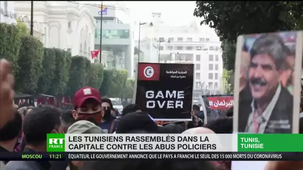 Les Tunisiens rassemblés dans la capitale contre les abus policiers