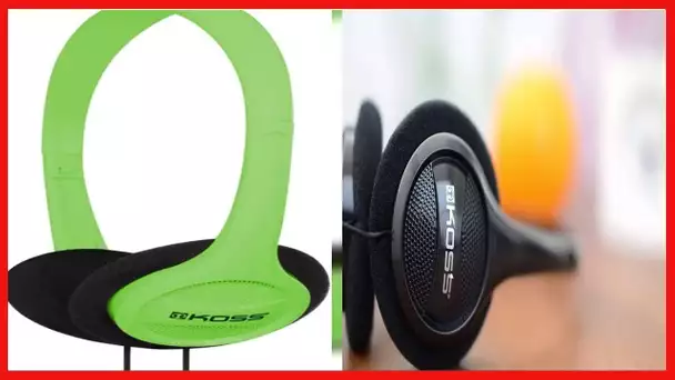 Koss KPH7G Portable On-Ear Headphone with Adjustable Headband - Green