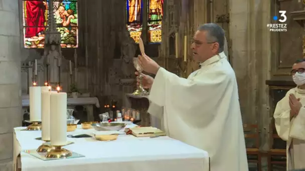 Fontenay-le-Comte en Vendée : reprise de la messe