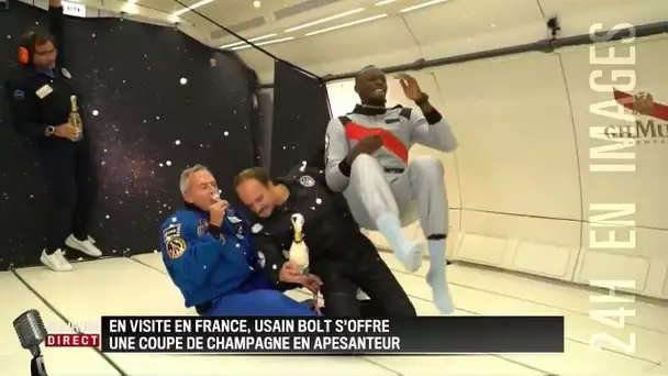 Quand Usain Bolt est en apesanteur...