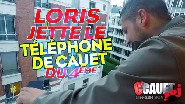LORIS JETTE LE TELEPHONE DE CAUET DU 4 EME ETAGE
