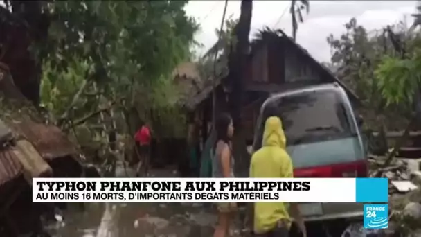 Au moins 16 morts dans le typhon Phanfone qui a frappé les Philippines à Noël