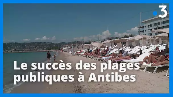 A Antibes : les plages en régies municipales, une alternative aux plages privées