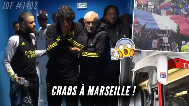 Bus CAILLASSÉ, Grosso BLESSÉ, gestes RACISTES dans le parcage OL : soirée CAUCHEMAR à MARSEILLE !