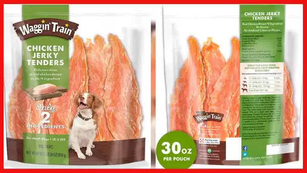 Waggin' Train Chicken Jerky for Dogs (30 oz. Pouch) Grain-Free & Corn-Free Chicken Jerky Tenders