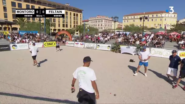 Pétanque : International de la Ville d'Ajaccio 2023 - 1ere demie finale - MONTORO - FELTAIN