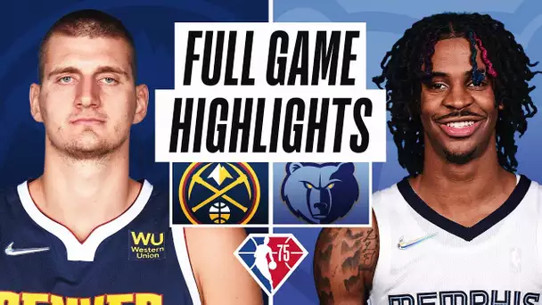 NUGGETS at GRIZZLIES | FULL GAME HIGHLIGHTS | November 3, 2021