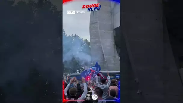 🔴🔵🔥 Les fans du PSG mettent le feu aux abords du Parc avant le match contre Dortmund ! #shorts