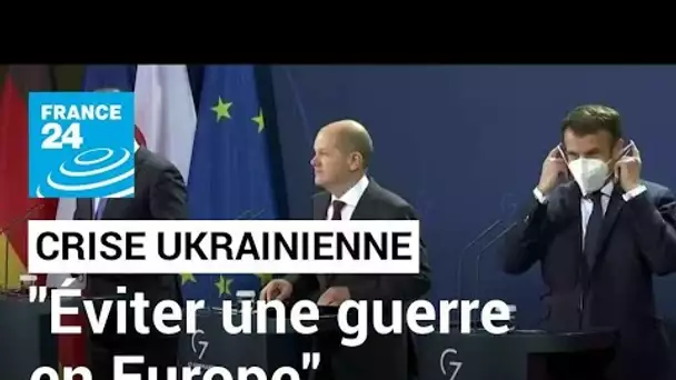 Crise ukrainienne : la France, l'Allemagne et la Pologne unis pour "éviter une guerre en Europe"