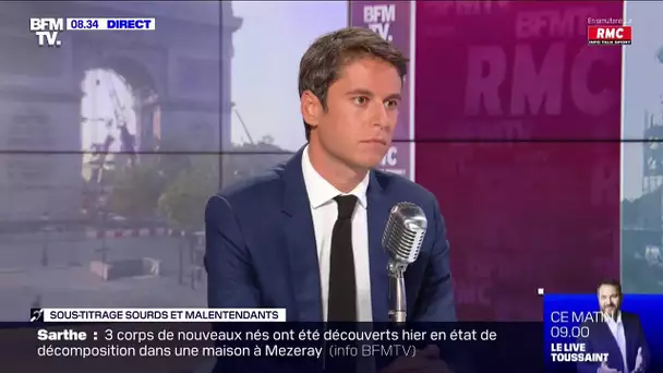 Le porte-parole du gouvernement face à Jean-Jacques Bourdin