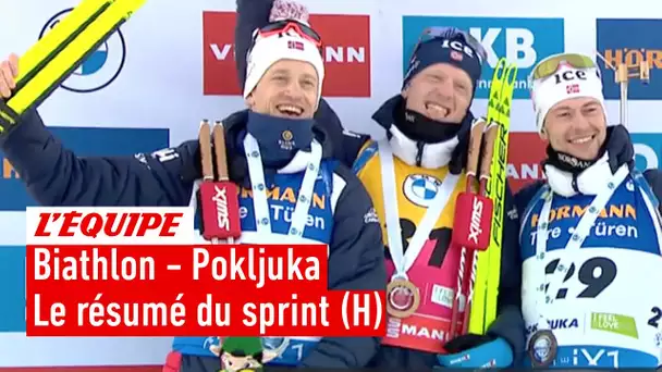 Biathlon 2023 - Impressionnant triplé norvégien sur le sprint de Pokljuka, les Français à la dérive