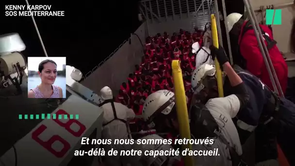 Les images du bateau Aquarius bloqué entre Malte et l'Italie