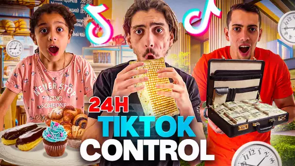 TIKTOK NOUS CONTROLE PENDANT 24 H ! 😱😭 ( c'est incroyable)