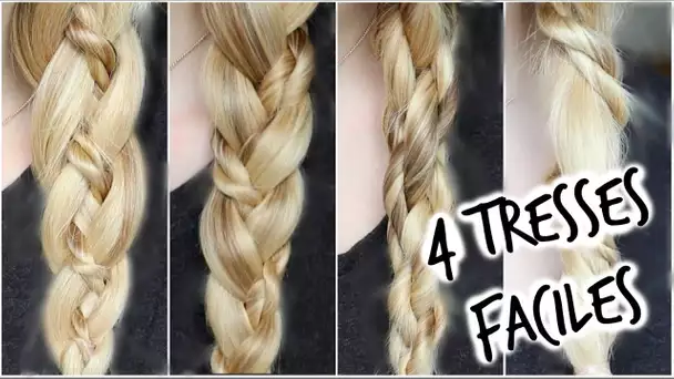 [ Tutoriel Coiffure n°34 ] : 4 Tresses pour tous les jours !