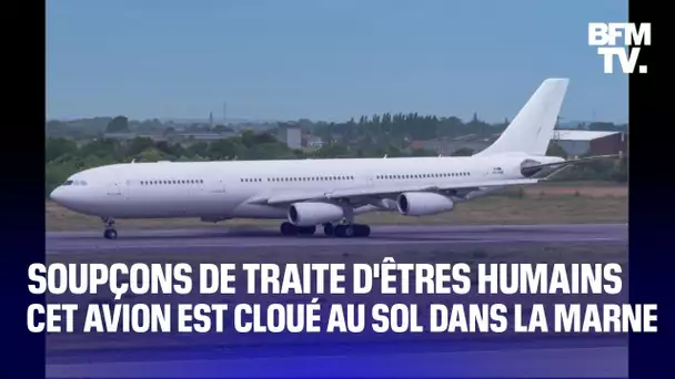 Marne: un avion immobilisé à cause de passagers suspectés de traite d'être humains