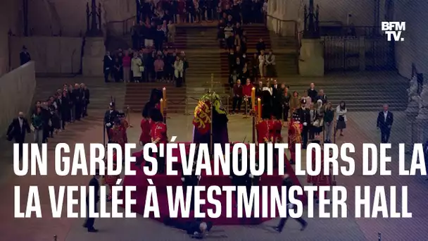 Mort d'Elizabeth II: un garde s'évanouit lors de la veillée à Westminster Hall