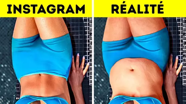 INSTAGRAM VS RÉALITÉ || 37 Astuces photos, des tours avec l’appareil,et des situations amusantes