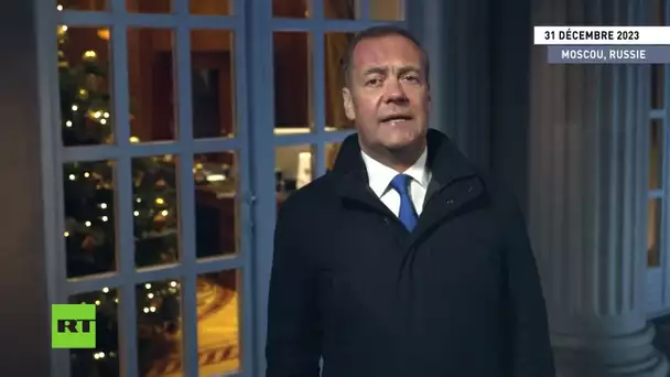 Le Vice-président du Conseil de sécurité de Russie Dmitri Medvedev présente ses vœux du Nouvel An
