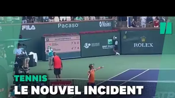 Ce ramasseur de balles a failli être blessé par Kyrgios, il finit par récupérer sa raquette