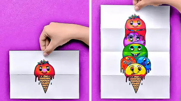 Intitulé Façons Amusantes De Faire Des Dessins Colorés