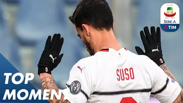 Suso Takes Milan past Genoa | Genoa 0-2 Milan | Top Moment | Serie A