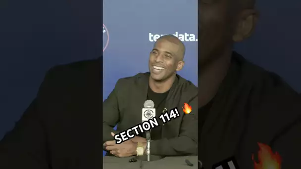 Chris Paul shoutouts section 114 during his first run with the Clippers