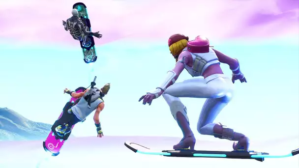 COURSE EN SNOWBOARD FORTNITE !