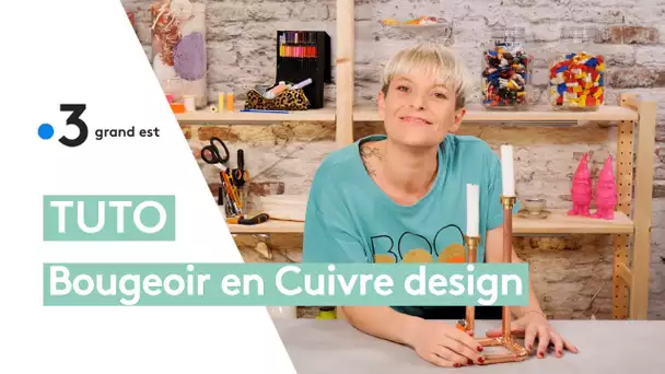 Tuto : fabriquer un bougeoir design avec des tuyaux en cuivre