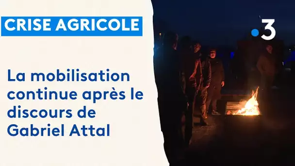 Colère des agriculteurs : la mobilisation continue après le discours de Gabriel Attal