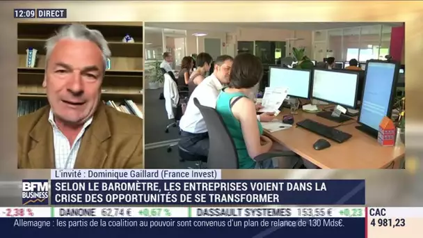 Dominique Gaillard (France Invest): France Invest présente un baromètre "dirigeants crise-Covid"