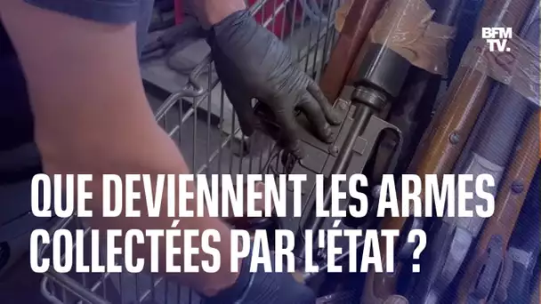 Que deviennent les armes non déclarées collectées par l'État ?